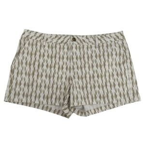 a.n.a High Waist Tan and White Patterned Shorts